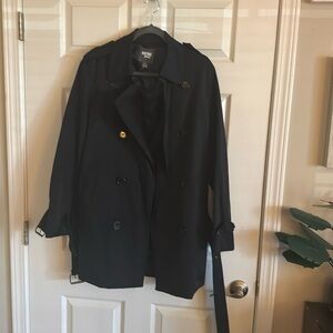 Forever 21 Heritage 1981 navy trenchcoat